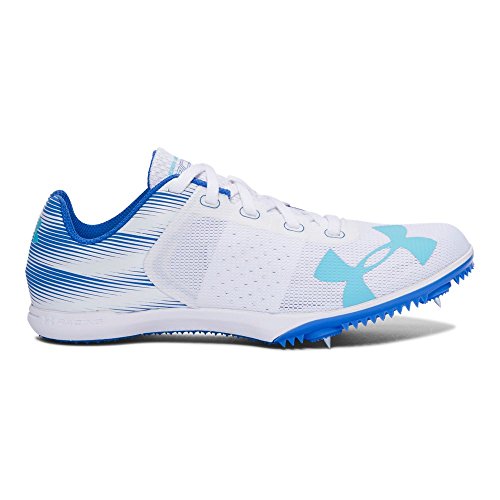 Under Armour Women's Kick Distance Spike, White, 10 B