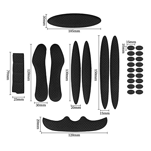 Polster Fahrradhelm fahrradhelm ersatzteile Fahrradhelm ZubehöR Pads Schwamm Fahrradhelm Polsterung, Fahrrad Ersatz Universal Schaumstoffpolster Set für Fahrrad, Motorrad und Fahrradhelm (2 Sets) - Image 4