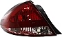 Evan-Fischer Tail Light Lens and Housing Compatible with 2004-2007 Ford Taurus Sedan Driver Side
