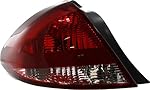 Evan-Fischer Tail Light Lens and Housing Compatible with 2004-2007 Ford Taurus Sedan Driver Side