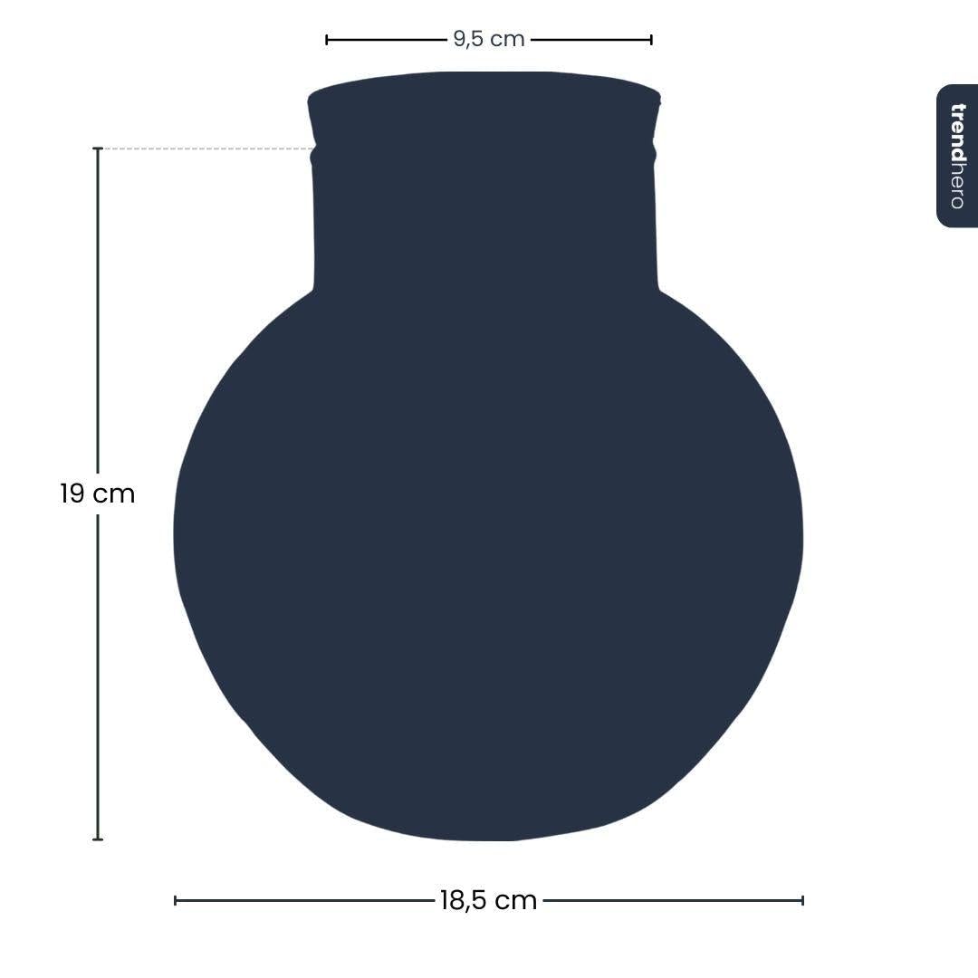 Terrario botella de cristal cerrado con corcho, altura 20 cm, diámetro 18,5 cm, terrario para plantas de vidrio reciclado, mini ecosistema decorativo para el hogar