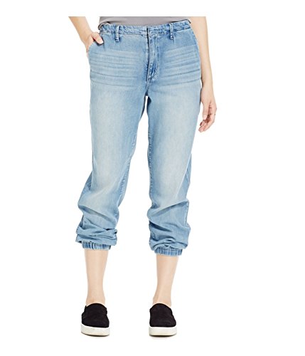 Jessica Simpson Women's Rivington Denim Jogger, Caladium/Caladium, 25