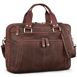 Dimensioni: 41 x 31 x 14 cm | Peso: 1868 g | Materiale: Pelle di bufalo | Include: 1 x borsa a tracolla ROYALZ da uomo in pelle con scomparto per laptop da 14, 15.6 e 16 