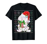 Photo Gallery rabbit lover santa hat xmas light rabbit christmas ugly maglietta Photo Gallery rabbit lover santa hat xmas light rabbit christmas ugly maglietta