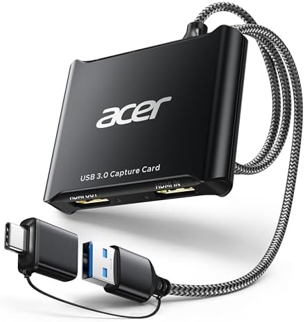 acer USB 3.0 Video Capture Card, HDMI Capture Card for Streaming ...