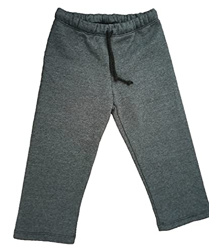 Conjunto de frio moletom infantil capuz e bolso canguru chumbo 1 a 14 anos (12)