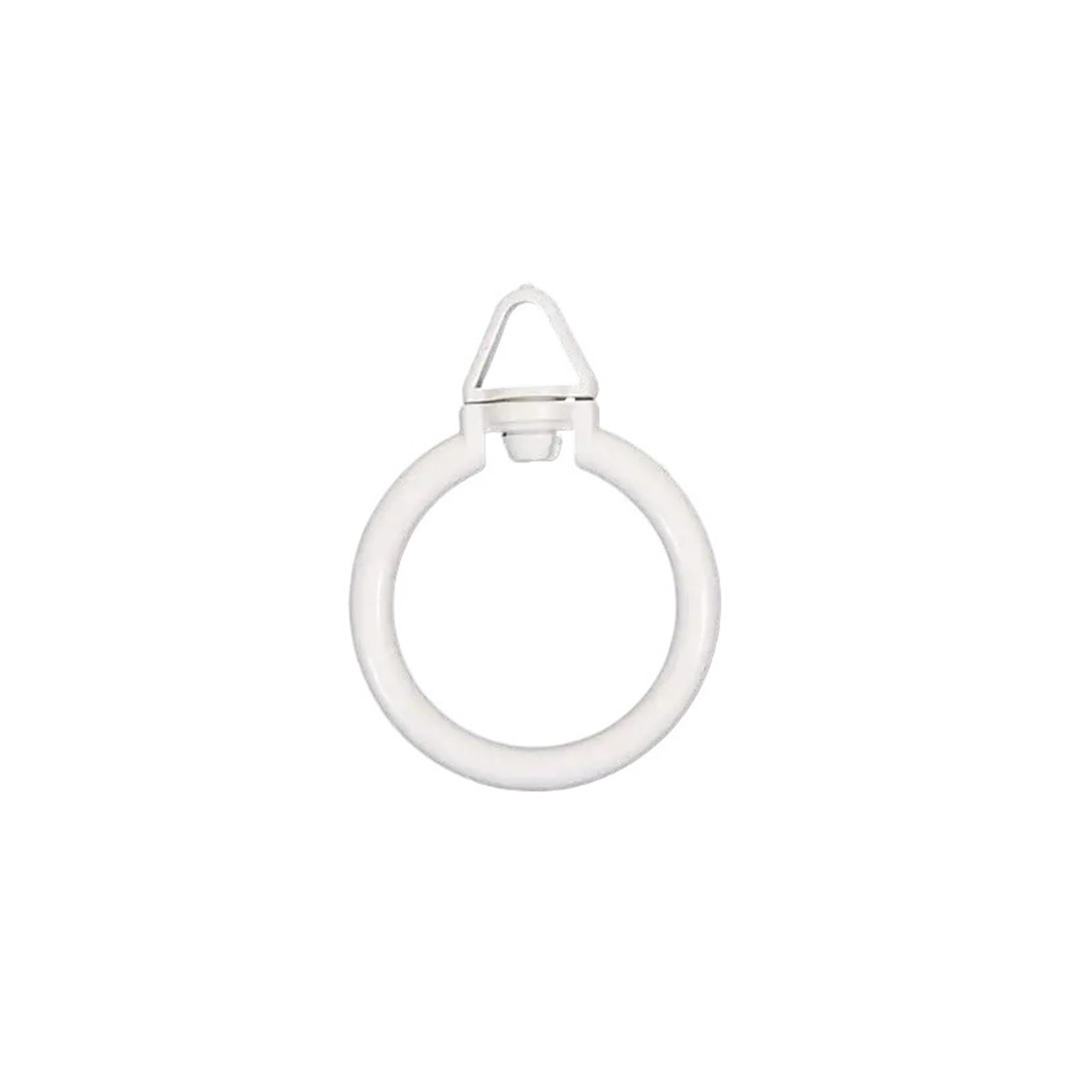 cafe curtain rings 20Pcs Curtain Hanging Ring Curtains Hooks Rings Bathroom Shower for Drapes Drapery Mute Plastic Holder Home Decor(White)