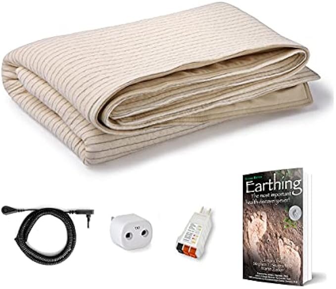 Grounding Throw Kit, grounding Blanket, grounding Sheet for earthing, Improve Sleep with Clint Ober's Earthing Products