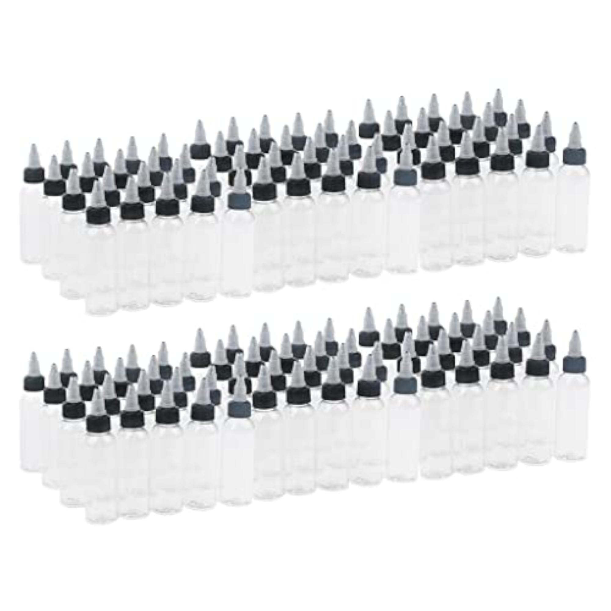 120 Pcs Empty ABS Squeeze Bottles with Twist Top Cap, 60ml