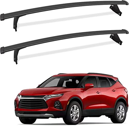 chevy blazer roof rack - Heavy Duty 220lbs Cross Bars Roof Racks Compatible with Chevy Chevrolet Blazer 2019 2020 2021 2022, Aluminum Roof Rails Crossbars Luggage Cargo Carrier Rooftop Car SUV Accessories