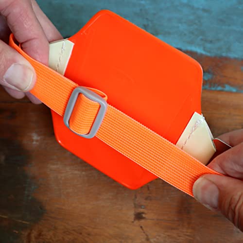 Arm Badge Holder, Reflective Orange With Glow-In-The-Dark Tabs And Adjustable Arm Band By Specialist Id, Sold Individually #TOP3