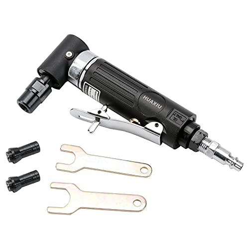 1/4 Air Angle Die Grinder ,90 ° Pneumatic Right Angle Die Grinder Tool With 1/4 And 1/8 Inch Collets #TOP10