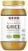Organic Paleo Cultured Brown Butter Ghee, Grass Fed, Casein and Lactose Free (16 oz)