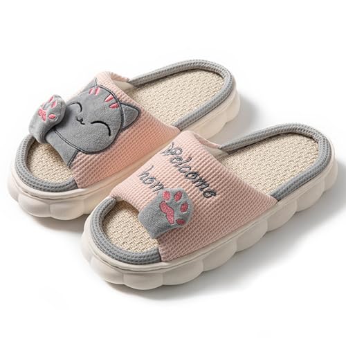 Pluffi Slipper Booties For Women Women's Shower Shoes Quick Dry Non-Slip Cute Cat Bathroom Slipper for Men Women Dorm Home Couple Slides3