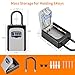 Portable Key Lock Box, Upgrade Clearly Visible Numbers, Lock Box Wall Mounted for House Key, 5 Key Capacity, Weatherproof Resettable Code (1 Pack, Gray)