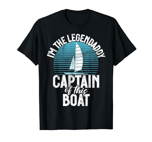 Cool Sailing Boating Hombres Marinero Barco Velero Capitán Camiseta