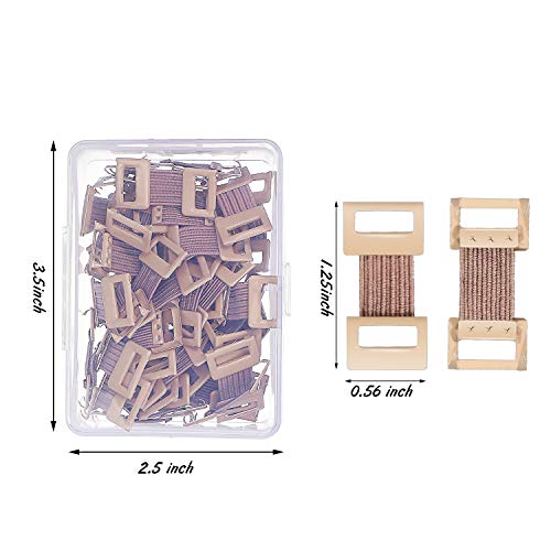Elastic Bandage Clips Bandage Wrap Clips Stretch Metal Clips With Plastic Storage Box Replaceable Wrap Clips For Various Types Bandages (50 Pieces) #TOP1
