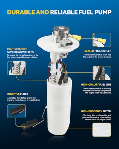 Image of PHILTOP Electric Fuel Pump Assembly FG0420 Fit for Chrysler Sebring