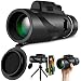 Produktbild HWeggo Monokular Fernglas, Monocular Telescope Handy Teleskop 40X60 HD mit Handy Halterung Stativ für Klettern Wandern Jagd Vogelbeobachtung