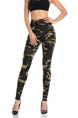 Image of Kotii Women's Soft Full Length Leggings High Waist Ankle Length Leggings Pants Tights