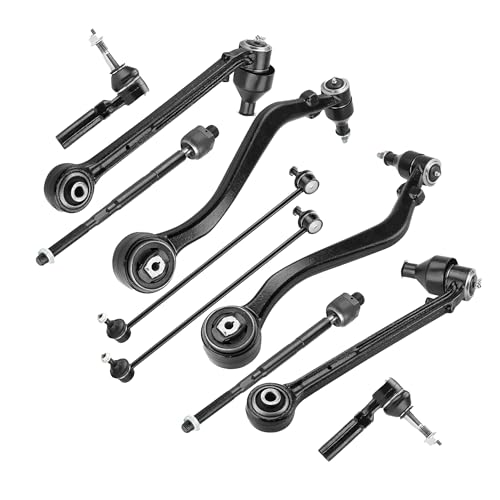 Front Lower Control Arm Kit Compatible With 2010-2015 Chevy Camaro Front Lower Forward Control Arm w/Ball Joint Sway Bar Link, Outer & Inner Tie Rod End Suspension kit
