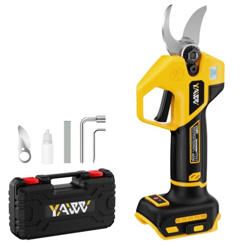 Brushless Electric Pruning Shears for DeWalt Battery Portable Cordless Pruning Shears with LCD DisplaySK5 Blades Adjustable Cutting Diameter 0.8-1.2 Inch for Gardening Tree Pruning(NO Battery)