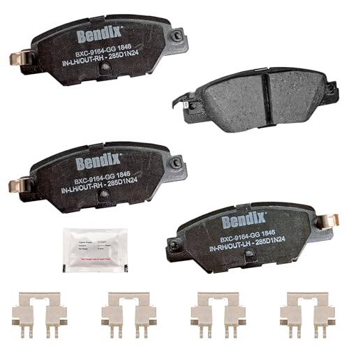 Image of Bendix Priority1 CFC1846 Ceramic Rear Brake Pads compatible with Mazda CX-5 2024-2016