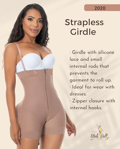 Image of Melibelt 2020 Fajas Colombianas Reductoras Y Moldeadoras Compression Garment Strapless Shapewear For Women