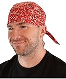 Sparkling EARTH - Blazing Bandana Red - American Made Skull Cap Doo Rags Do Rag Durag Headwrap Head Wraps Skullies - Made in USA!