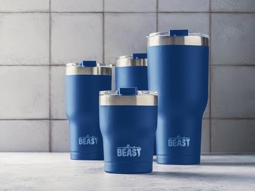 Image of Beast 30 oz. Royal Blue Tumbler Stainless Steel Vacuum Insulated Rambler Coffee Cup Double Wall (30 oz, Royal Blue)