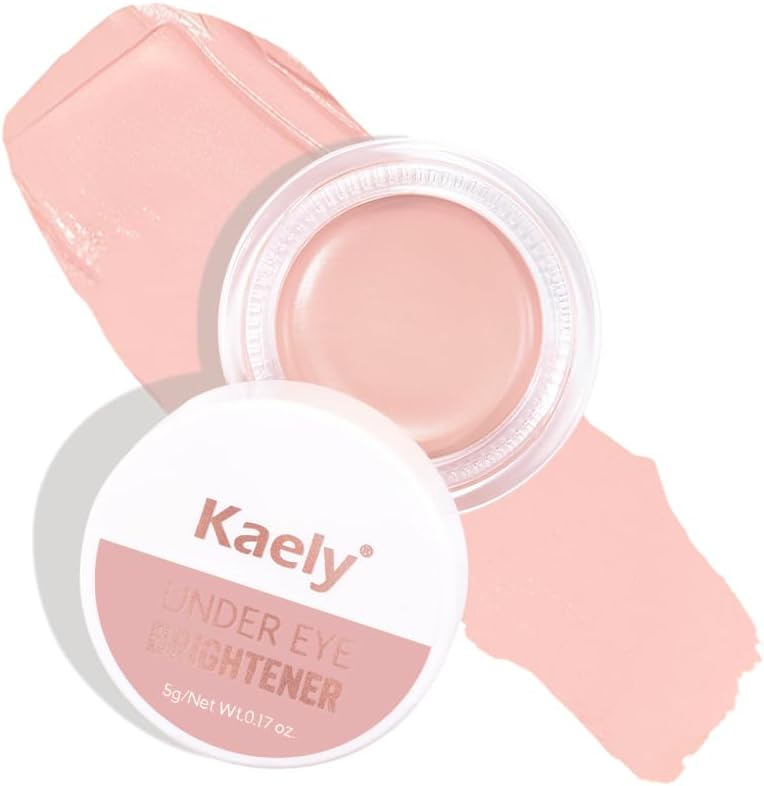 Kaely under Eye Brightener,Conceal Brighten Dark Circles,Color Correcting Pot...