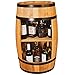 Tonneau en Bois Decoration - Armoire Bar Meuble Rangement Bouteille Alcool - Casier à Vin,Whisky, Bière et Boissons pour Salon - Organisateur d'Armoires d'alcool - 80 cm De Haut (Chêne)