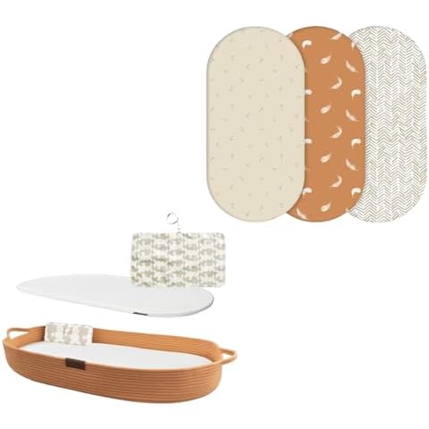 Changing Basket with Bassinet Sheets Cover