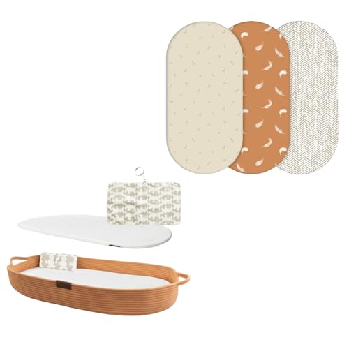 Image of Changing Basket with Bassinet Sheets