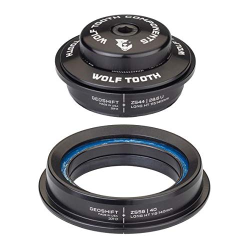 Wolf Tooth GeoShift Performance Angle Headset ZS44/28.6 Upper, ZS56/40 Lower/Long 115-140 mm