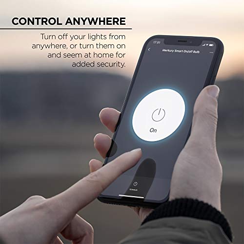 Merkury Innovations A19 Smart White Led Bulb 60W Non-Dimmable 3-Pack, Voice Control, Hub Compatible, 9 Watt, 800 Lumens, 3 Pack #TOP2