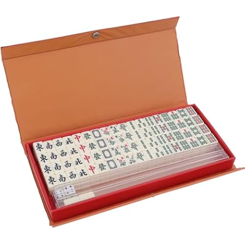 LANYOTA Mini Mahjong Set with Travel Case Cover
