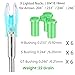 ACDSHOT 6PCS X Lighted Nocks for Arrows with .204 .233 .244 .246 Inside Diameter with H, S, GT Bushings LED Light up Knocks