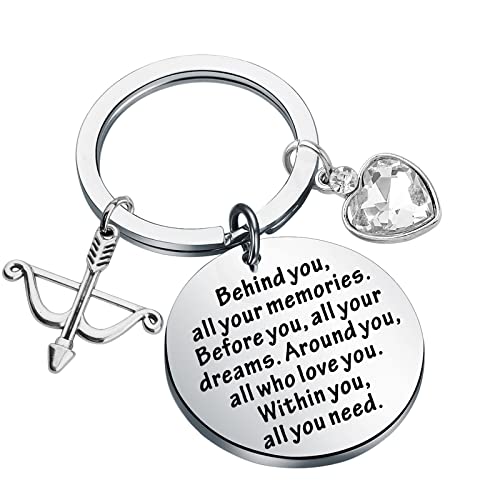 FEELMEM Archery Charm Keychain Inspirational Hunting Gift
