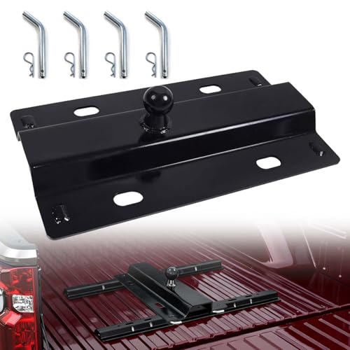 Universal Gooseneck Hitch Fit for All Standard 5th Wheel Rails 5th Wheel to Gooseneck Adapter for Pickup Truck Bed Replacement 2-5/16-Inch Ball30000 lbs