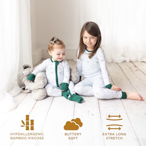 LittleHippo Two-Piece Pajama Set for Boys and Girls, Soft Spandex & Bamboo Viscose, Snug Fit Pajamas, Toddlers, Kids3
