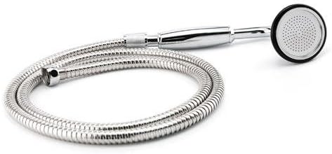 Enga Square Brass Hand Held Shower Head With Hose, Full Body Coverage