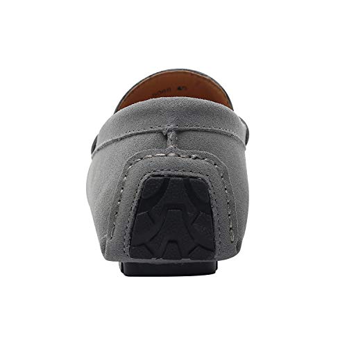 ANUFER Mens Elegant Buckle Loafers Comfort Suede Driving Shoes Stylish Moccasin Slippers4