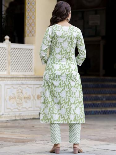 Image of PARTHVI Women Straight Floral Printed Kurta and Pant Set with Dupatta | Ethnic Set | Dupatta Set | Suit Set | Kurta Set | Wedding Suit Set