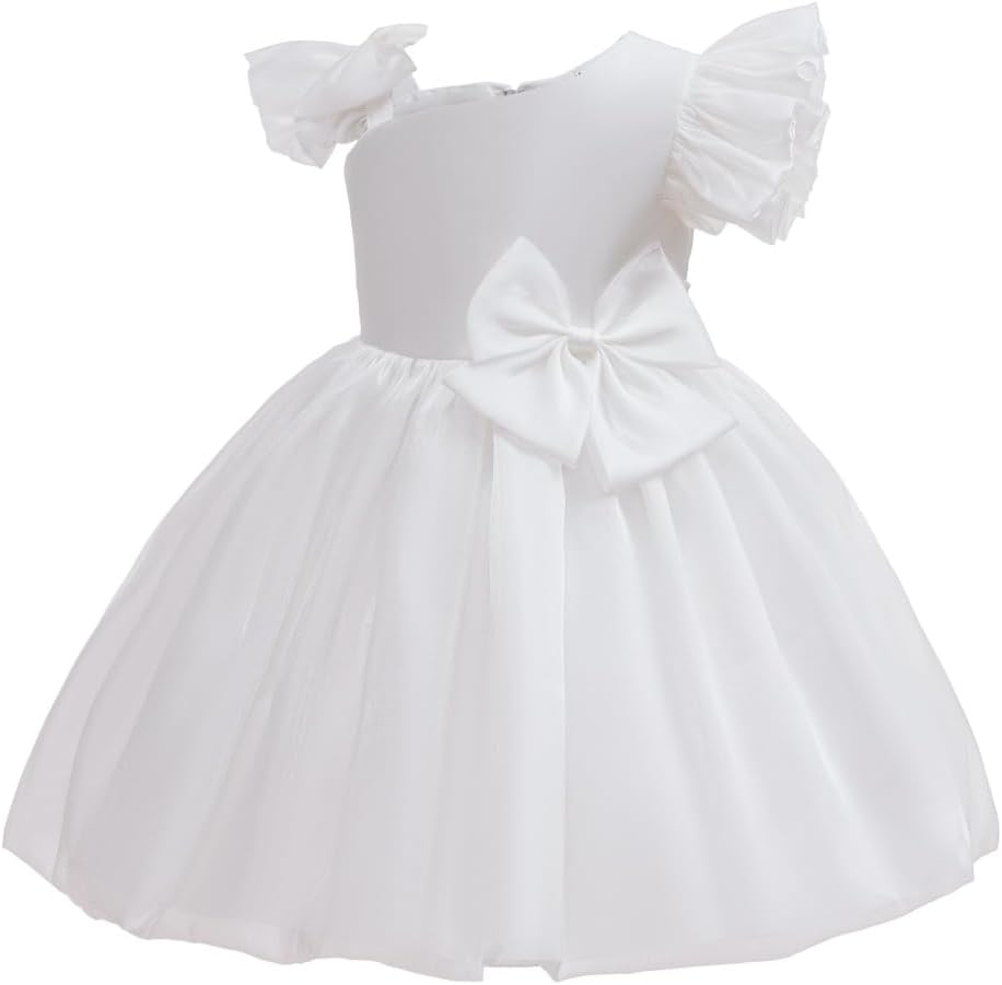 TUIJI 0-4T Baby Wedding Pageant Birthday Party Formal Dress