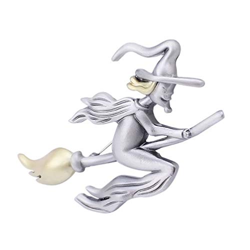 Amosfun Broche Vintage en Forme de sorcière pour Halloween