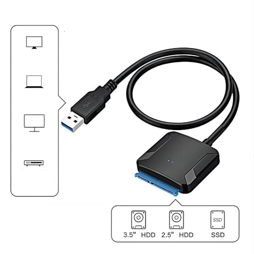 Cable Adaptador SATA Easy Drive USB 3.0 para Disco SSD y HDD 2.5/3.5 Pulgadas miniatura 3