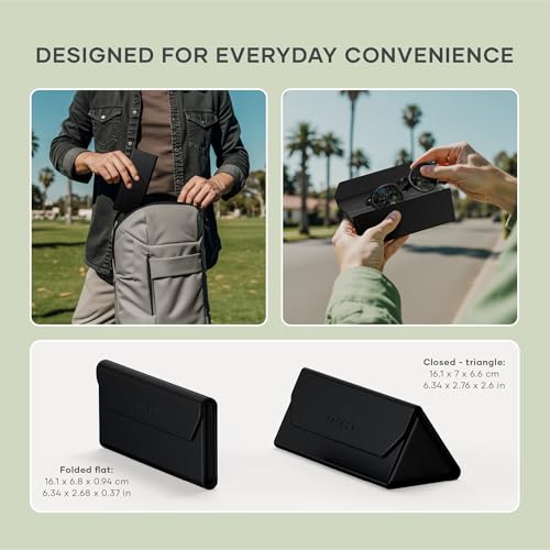 Image of Satechi FindAll Smart Glasses Case with Find My, Foldable & Portable, Wireless Rechargeable, Loud Audible Left-Behind Alerts