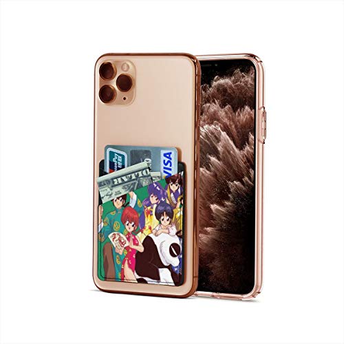TezukaOsamu Ranma 1/2 Premium Leather Credit Card Holder Stick On Wallet iPhone Android Smartphones