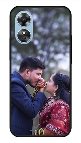 Image of NDCOM for Customised Oppo A17k Back Cover, Premium Oppo A17 Cover, Stylish Oppo A17 Mobile Cover, Protection DIY Personalised Photo Design | Customized Gift Custom Text Name Printed Metal Case